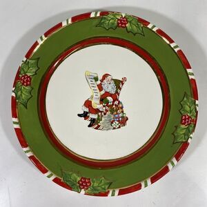 Christopher Radko Christmas Salad Desert Plate Letters to Santa 9”